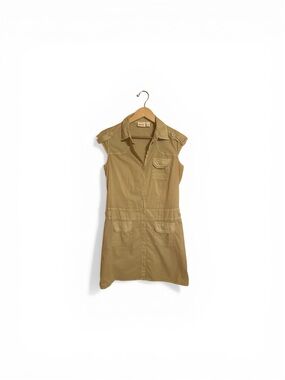 Mossimo Beige Utility Shirt Dress Women’s Size Small